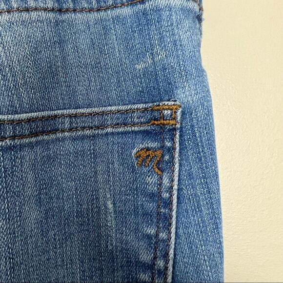 Madewell 9" High Riser Skinny Skinny Jeans Light Wash Light Distressing sz 25 - Picture 10 of 12